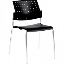 Global® Sonic™ Stacking Chair Armless Night
