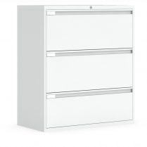 3 DRAWER LATERAL FILE GLOBAL FILEWORKS 9300 PLUS WHITE