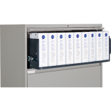 Global® Fileworks® 9300 Plus 5-Drawer Lateral File Cabinet Grey
