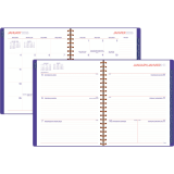 Mead® Colour Pop! Weekly/Monthly Planner 11" x 9" Bilingual Purple