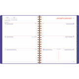 Mead® Colour Pop! Weekly/Monthly Planner 11" x 9" Bilingual Purple