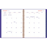 Mead® Colour Pop! Weekly/Monthly Planner 11" x 9" Bilingual Purple