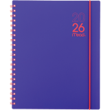 Mead® Colour Pop! Weekly/Monthly Planner 11" x 9" Bilingual Purple