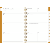 Cambridge® WorkStyle™ Focus Weekly/Monthly Planner 8-1/2" x 6" Bilingual Sunbaked Clay