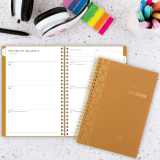 Cambridge® WorkStyle™ Focus Weekly/Monthly Planner 8-1/2" x 6" Bilingual Sunbaked Clay