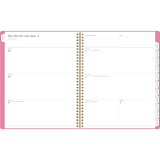 Cambridge® WorkStyle™ Balance Weekly/Monthly Planner 11" x 9" Bilingual Cosmetic Pink