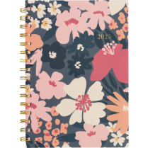 Cambridge® Thicket Weekly/Monthly Planner 8-1/2" x 6" Bilingual Orange/Pink