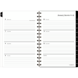 Cambridge®Adorn Weekly/Monthly Planner Bilingual 8-1/2" x 6" Black/White/Brown