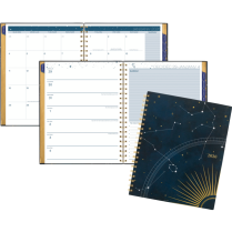 Cambridge® Stargazer Weekly/Monthly Planner 11"x9" Bilingual Blue