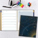 Cambridge® Stargazer Weekly/Monthly Planner 11" x 9" Bilingual Blue