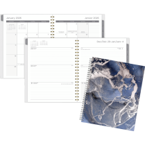 Mead® Galaxy Ink Weekly/Monthly Planner 11"x9" Bilingual Blue