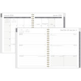 Mead® Galaxy Ink Weekly/Monthly Planner 11" x 9" Bilingual Blue