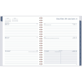 Mead® Serene Horizon Weekly/Monthly Planner 11" x 9" Bilingual Purple