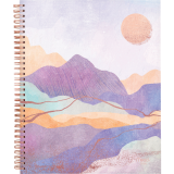 Mead® Serene Horizon Weekly/Monthly Planner 11" x 9" Bilingual Purple