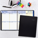 AT-A-GLANCE® QuickNotes® Weekly/Monthly Diary 9-7/8" x 8" Bilingual Black
