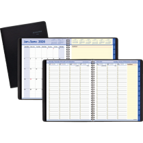 AT-A-GLANCE® QuickNotes® Weekly/Monthly Appointment Book 10-7/8"x8-1/4" Bilingual Black