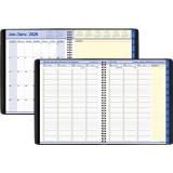 AT-A-GLANCE® QuickNotes® Weekly/Monthly Appointment Book 10-7/8" x 8-1/4" Bilingual Black