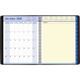 AT-A-GLANCE® QuickNotes® Weekly/Monthly Appointment Book 10-7/8" x 8-1/4" Bilingual Black