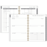 Mead® Real Weekly/Monthly Planner 8-1/2" x 6" Bilingual Teal