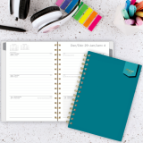 Mead® Real Weekly/Monthly Planner 8-1/2" x 6" Bilingual Teal