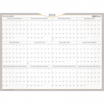 AT-A-GLANCE® WallMates™ Self-Adhesive Dry Erase Yearly Calendar 18" x 24" Bilingual