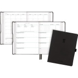 AT-A-GLANCE® Foundation Undated Weekly/Monthly Planner 8-1/2" x 6-3/4" Black