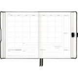 AT-A-GLANCE® Foundation Undated Weekly/Monthly Planner 8-1/2" x 6-3/4" Black