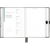 AT-A-GLANCE® Foundation Undated Weekly/Monthly Planner 8-1/2" x 6-3/4" Black