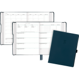 AT-A-GLANCE® Foundation Undated Weekly/Monthly Planner 8-1/2" x 6-3/4" Blue
