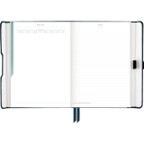AT-A-GLANCE® Foundation Undated Weekly/Monthly Planner 8-1/2" x 6-3/4" Blue