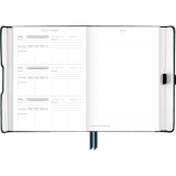 AT-A-GLANCE® Foundation Undated Weekly/Monthly Planner 8-1/2" x 6-3/4" Blue