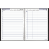 AT-A-GLANCE® Daily Group Planner Wire Bound 11" x 7-7/8" English Black