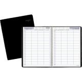 AT-A-GLANCE® Daily Group Planner Wire Bound 11" x 7-7/8" English Black
