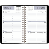 AT-A-GLANCE® Weekly Desk Diary 6" x 3-3/4" Bilingual Black