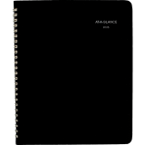 AT-A-GLANCE® Monthly Wire Bound Diary 8-3/4"x6-7/8" Bilingual Black