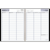 AT-A-GLANCE® Recycled Weekly Appointment Book 11"x8" Bilingual Black