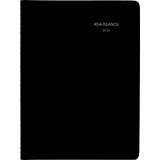 AT-A-GLANCE® Recycled Weekly Appointment Book 11"x8" Bilingual Black