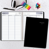 AT-A-GLANCE® Recycled Weekly Appointment Book 11"x8" Bilingual Black