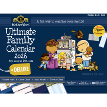 MotherWord® Mom's Ultimate Family Calendar 18"x13-1/2" English