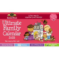 MotherWord® Mom's Ultimate Family Fridge Calendar 15"x9-1/2" English