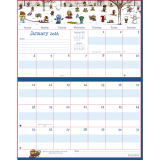 MotherWord® Mom's Ultimate Family Fridge Calendar 15" x 9-1/2" English