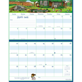 MotherWord® Mom's Ultimate Family Fridge Calendar 15" x 9-1/2" English