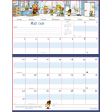 MotherWord® Mom's Ultimate Family Fridge Calendar 15" x 9-1/2" English