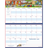 MotherWord® Mom's Ultimate Family Fridge Calendar 15" x 9-1/2" English