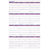 AT-A-GLANCE® Recycled Yearly Wall Calendar 24" x 36" English