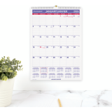 AT-A-GLANCE® Monthly Wall Calendar 12" x 17" Bilingual