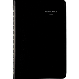 AT-A-GLANCE® Daily Appointment Book Wire Bound 8" x 4-7/8" Bilingual Black