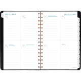 AT-A-GLANCE® Signature Collection Weekly/Monthly Planner 8-1/2" x 6" Bilingual Grey