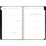 AT-A-GLANCE® Signature Collection Weekly/Monthly Planner 8-1/2" x 6" Bilingual Grey