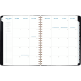 AT-A-GLANCE® Signature Collection Weekly/Monthly Planner 11-1/4"x9" Bilingual Grey
